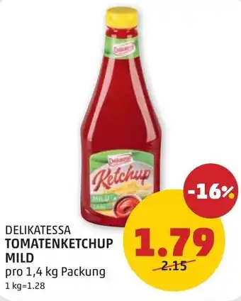 PENNY Delikatessa tomatenketchup mild Angebot