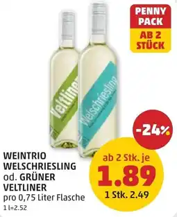 PENNY Weintrio welschriesling od. grüner veltliner Angebot