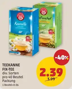 PENNY Teekanne fix tee Angebot