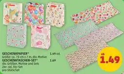 PENNY Geschenkpapier, geschenktaschen set Angebot