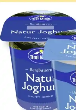MPreis Tirol Milch Bergbauern Naturjoghurt Angebot