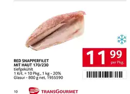 Transgourmet Red snapperfilet mit haut Angebot