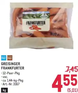 Metro Greisinger frankfurter Angebot
