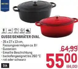 Metro Gusseisenbräter oval Angebot