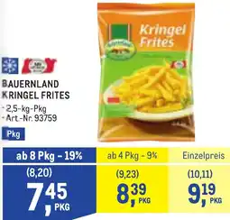 Metro Bauernland kringel frites Angebot