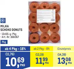 Metro Milka schoko donuts Angebot