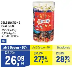 Metro Celebrations pralinen Angebot