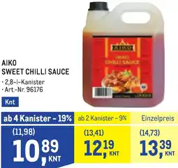 Metro Aiko sweet chilli sauce Angebot