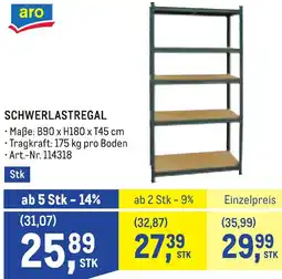 Metro Schwerlastregal Angebot