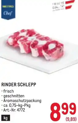 Metro Rinder schlepp Angebot