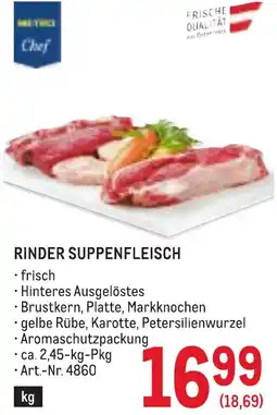 Metro Rinder suppenfleisch Angebot