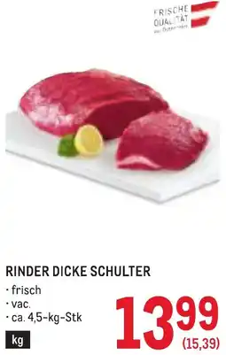 Metro Rinder dicke schulter Angebot