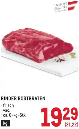 Metro Rinder rostbraten Angebot