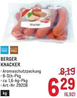 Metro Berger knacker Angebot