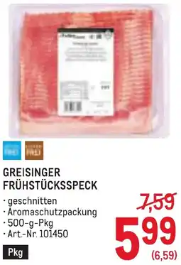 Metro Greisinger frühstücksspeck Angebot