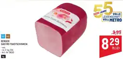 Metro Berger gastro toastschinken Angebot