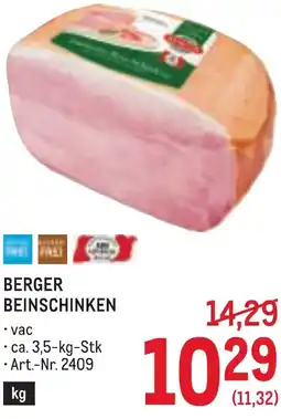 Metro Berger beinschinken Angebot