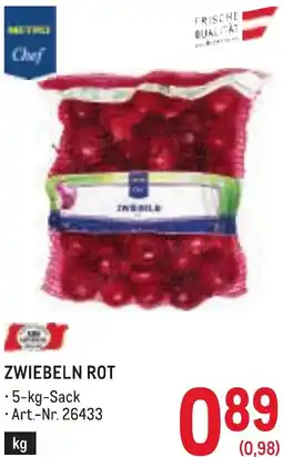 Metro Zwiebeln rot Angebot