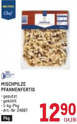 Metro Mischpilze pfannenfertig Angebot