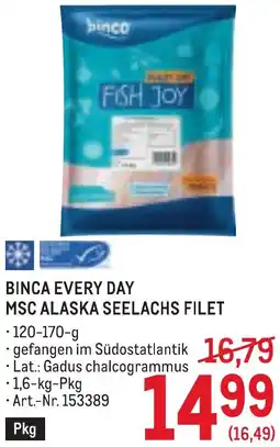 Metro Binca every day msc alaska seelachs filet Angebot