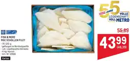 Metro Fish & more msc schollen filet Angebot