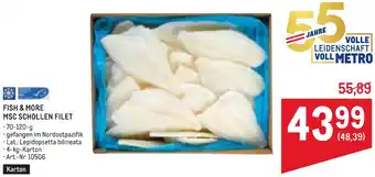 Metro Fish & more msc schollen filet Angebot