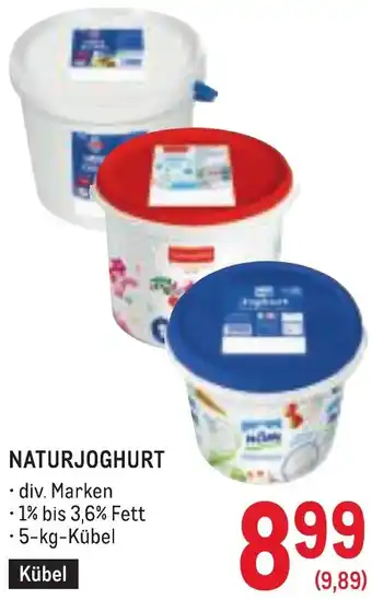 Metro Naturjoghurt Angebot