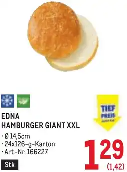 Metro Edna hamburger giant Angebot