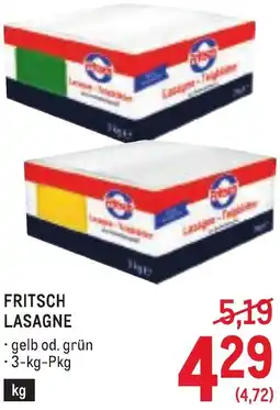 Metro Fritsch lasagne Angebot