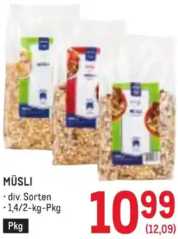 Metro Müsli Angebot