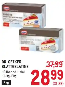 Metro Dr. oetker blattgelatine Angebot