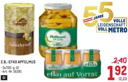 Metro Efko apfelmus Angebot