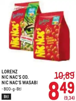 Metro Lorenz nic nac's od. nic nac's wasabi Angebot