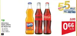 Metro Coca cola, fanta, sprite od. mezzo mix Angebot