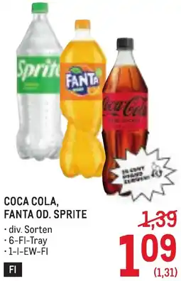 Metro Coca cola, fanta od. sprite Angebot