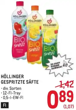 Metro Höllinger gespritzte säfte Angebot