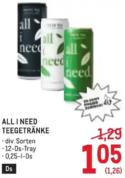 Metro All i need teegetränke Angebot