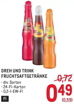 Metro Dreh und trink fruchtsaftgetränke Angebot