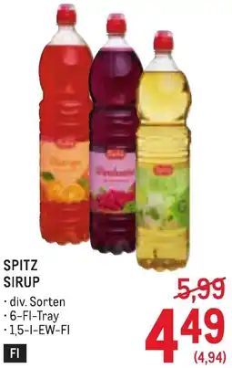 Metro Spitz sirup Angebot
