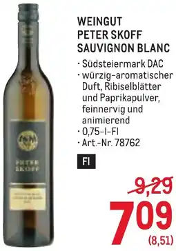 Metro Weingut peter skoff sauvignon blanc Angebot