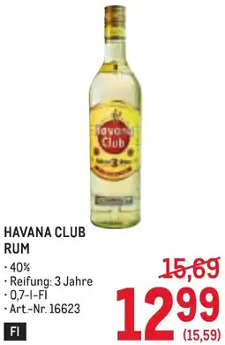 Metro Havana club rum Angebot