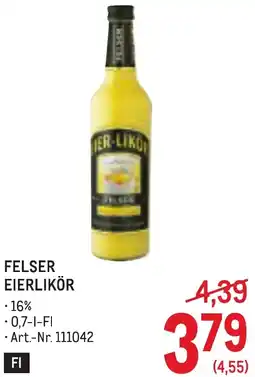 Metro Felser eierlikör Angebot