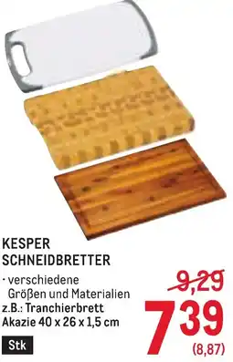 Metro Kesper schneidbretter Angebot
