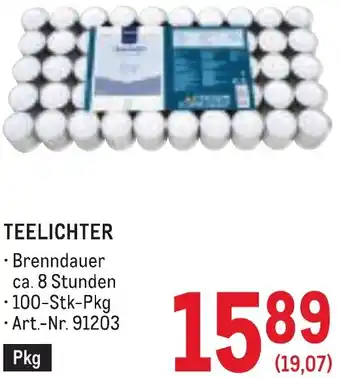 Metro Teelichter Angebot