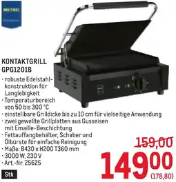 Metro Kontaktgrill Angebot