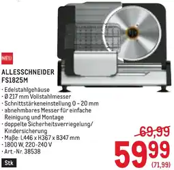 Metro Allesschneider Angebot