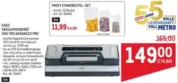 Metro Caso vakuumiergerät Angebot