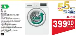 Metro Siemens waschmaschine Angebot