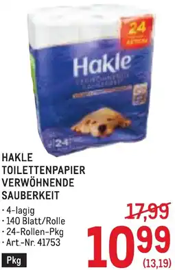 Metro Hakle toilettenpapier verwöhnende sauberkeit Angebot