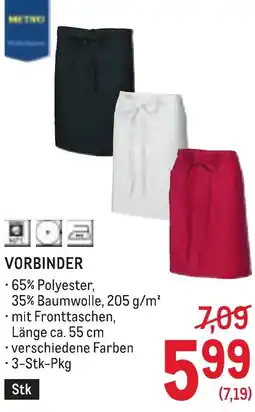 Metro Vorbinder Angebot